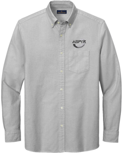 Casual Oxford Cloth Shirt with Aspyr embroidered logo