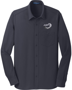 Dimension Knit Dress Shirt with Aspyr embroidered logo