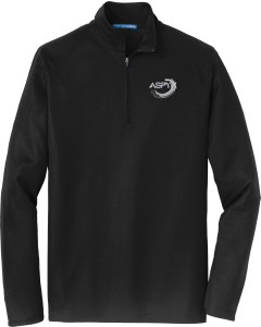 Pinpoint Mesh 1/2-Zip with Aspyr embroidered logo