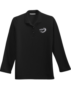 Ladies  Silk Touch Long Sleeve Polo with Aspyr embroidered logo