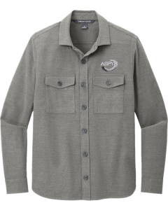 Long Sleeve Twill Overshirt with Aspyr embroidered logo