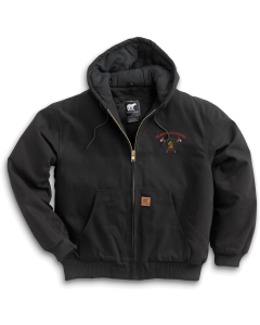 Cotton Duck Hooded Jacket with Embroidered Jacket Logo