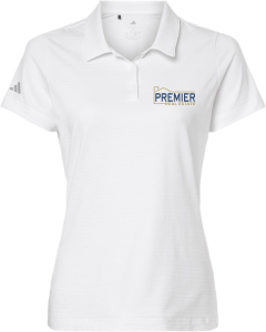 Women's Textured Stripe Polo with Embroidered Branch Logos