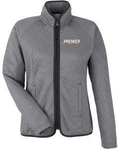 Women's Venture Heathered Stripe Full-Zip with Embroidered Branch Logos