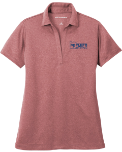 Ladies Heathered Silk Touch ™ Performance Polo with Embroidered Branch Logos