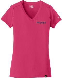 Ladies Heritage Blend V-Neck Tee with Embroidered Branch Logos