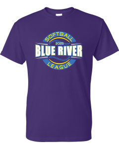 DryBlend® T-Shirt with 2025 Blue River Softball logo