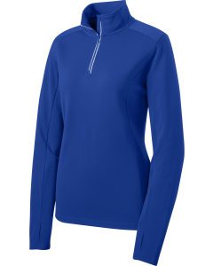 Ladies Sport-Wick Textured 1/4 Zip Pullover  - CB