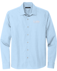 Long Sleeve Stretch Woven Shirt with Cattle Bank
