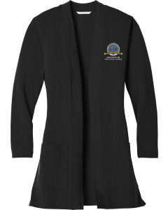 Port Authority Ladies Concept Long Pocket Cardigan with JCDT Logo
