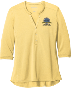 Ladies UV Choice Pique Henley with Embroidered JCDT Logo