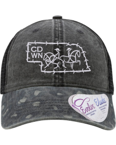 Women's Printed Bill with Mesh Back Cap with CDWN Hat Logo