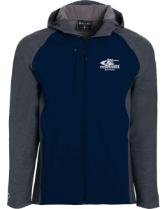 Raider Softshell Jacket with Embroidered C-Dog Softball Logo