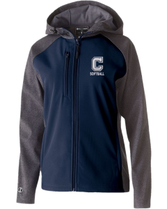 Women's Raider Soft Shell Jacket with Embroidered C Softball Logo