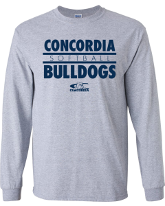 Ultra Cotton® Long Sleeve T-Shirt with Concordia Bulldogs Logo