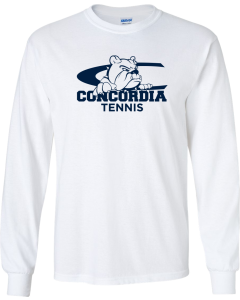 Ultra Cotton® Long Sleeve T-Shirt with Concordia Tennis Logo