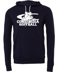 Unisex Sponge Fleece Hoodie with C-Dog Softball Logo
