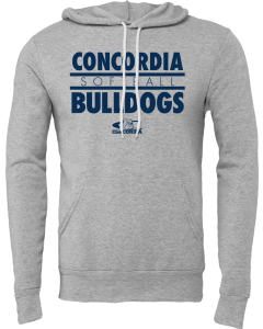 Unisex Sponge Fleece Hoodie with Concordia Bulldogs Logo