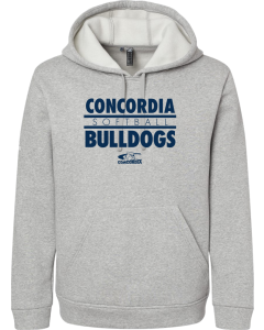 Fleece Hooded Sweatshirt with Concordia Bulldogs Logo