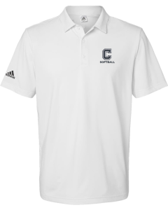 Ultimate Solid Polo with Embroidered C Softball Logo
