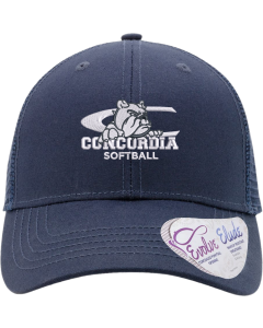 Women's Modern Trucker Cap with Embroidered C-Dog Softball Hat Logo