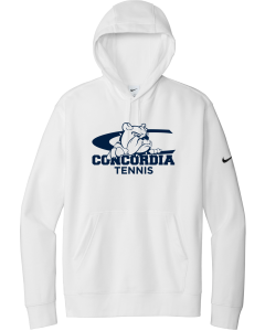 Club Fleece Sleeve Swoosh Pullover Hoodie with Concordia Tennis Logo