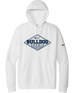 Club Fleece Sleeve Swoosh Pullover Hoodie with Tennis Diamond Net Logo