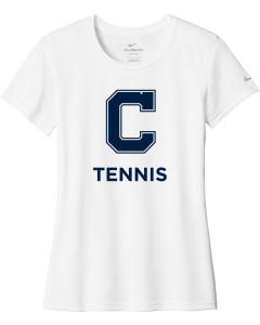 Ladies Swoosh Sleeve rLegend Tee with Block C Tennis Logo