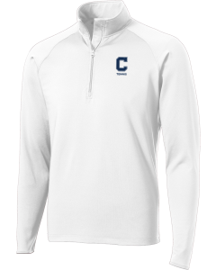 Sport-Wick Stretch 1/4-Zip Pullover with C Tennis Logo