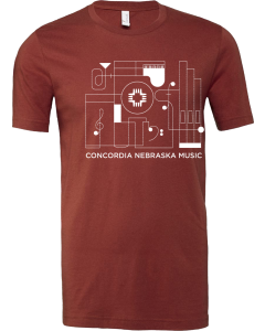 Jersey Tee with Music Lines logo