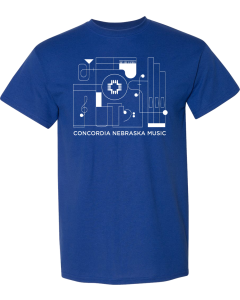 Unisex DryBlend® T-Shirt with Music Lines logo