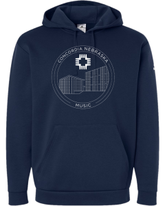 Men's Fleece Hooded Sweatshirt with 2023 Music Logo
