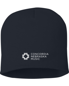 8" Beanie with Music Hat Logo