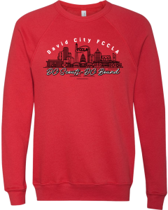 Unisex Sponge Fleece Raglan Crewneck Sweatshirt with 2026 FCCLA Nationals Logo
