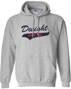 Unisex Heavy Blend™ Hooded Sweatshirt with Dwight Post 110 Logo