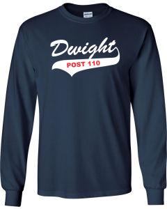 Unisex Ultra Cotton® Long Sleeve T-Shirt with Dwight Post 110 Logo