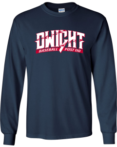 Unisex Ultra Cotton® Long Sleeve T-Shirt with Dwight Legion Laces Logo