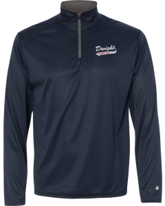 Men's B-Core Quarter-Zip Pullover with Dwight Post 110 Embroidered logo