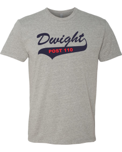Unisex CVC T-Shirt with Dwight Post 110 Logo