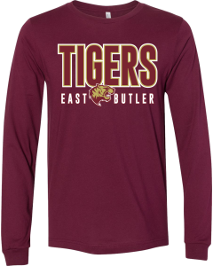 Jersey Long Sleeve Tee with Tigers Logo