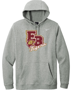 Club Fleece Pullover Hoodie with EB Tigers Logo