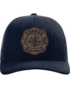 Adjustable Snapback Trucker Cap with Eagle Fire Patch