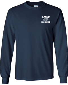 Ultra Cotton® Long Sleeve T-Shirt with Eagle Fire Main Logo
