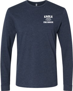 CVC Long Sleeve T-Shirt with Eagle Fire Main Logo