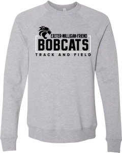 Unisex Sponge Fleece Raglan Crewneck Sweatshirt with 2026 Track Logo