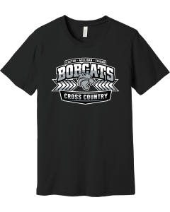 BELLA+CANVAS  Unisex Jersey Short Sleeve Tee with 2026 Cross Country Logo
