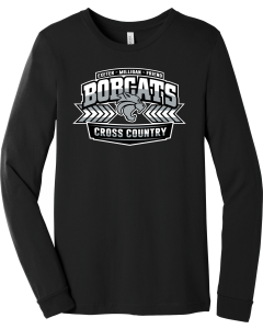 BELLA+CANVAS  Unisex Jersey Long Sleeve Tee with 2026 Cross Country Logo