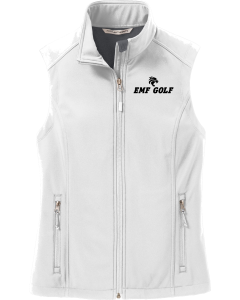 Ladies Core Soft Shell Vest with EMF Boys Golf Embroidered Logo