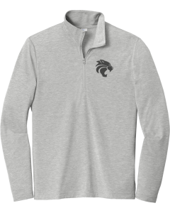 PosiCharge  Tri-Blend Wicking 1/4-Zip Pullover with Bobcat Embroidered logo
