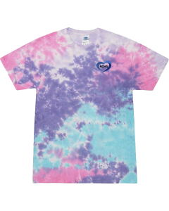 Multi-Color Tie-Dyed T-Shirt with FCHS Logo